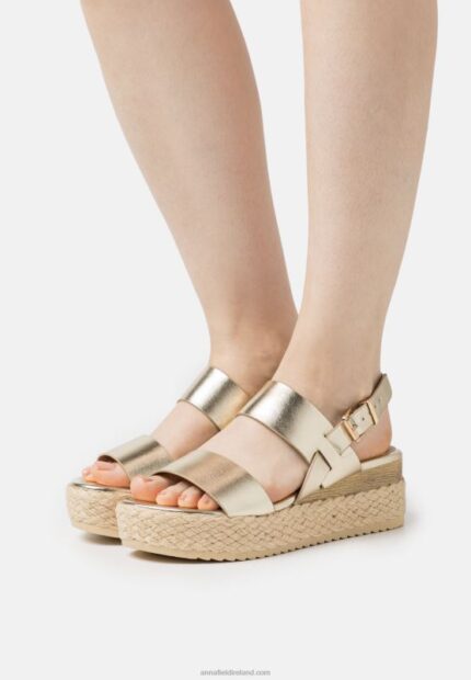 Z62T1481 Women Anna Field Espadrilles Gold