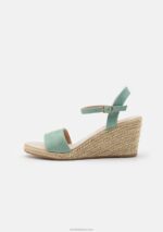 Z62T1487 Women Anna Field Wedge Sandals Mint - Image 2