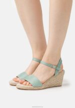Z62T1487 Women Anna Field Wedge Sandals Mint