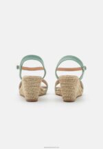 Z62T1487 Women Anna Field Wedge Sandals Mint - Image 4
