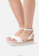 Z62T1489 Women Anna Field Platform Sandals White