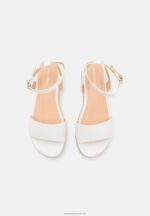 Z62T1489 Women Anna Field Platform Sandals White - Image 6
