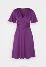 Z62T148 Women Anna Field Jersey Dress Purple - Image 5