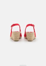 Z62T1490 Women Anna Field Wedge Sandals Red - Image 4
