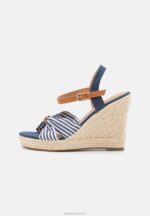 Z62T1491 Women Anna Field High Heeled Sandals Dark Blue - Image 2