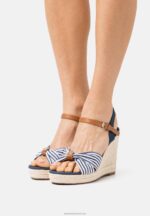 Z62T1491 Women Anna Field High Heeled Sandals Dark Blue
