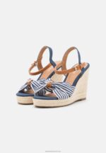 Z62T1491 Women Anna Field High Heeled Sandals Dark Blue - Image 3