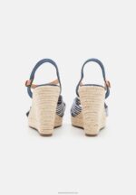Z62T1491 Women Anna Field High Heeled Sandals Dark Blue - Image 4