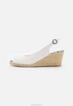 Z62T1492 Women Anna Field Wedge Sandals White - Image 2