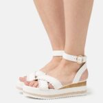 Z62T1493 Women Anna Field Platform Sandals White