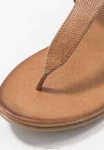 Z62T1495 Women Anna Field Leather T-Bar Sandals Cognac - Image 3