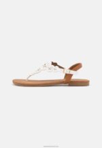 Z62T1496 Women Anna Field T-Bar Sandals White - Image 2
