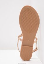 Z62T1497 Women Anna Field T-Bar Sandals Rose Gold - Image 6