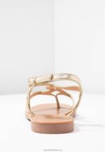 Z62T1499 Women Anna Field T-Bar Sandals Gold - Image 6