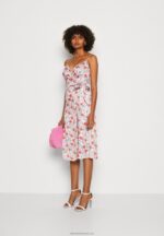 Z62T14 Women Anna Field Day Dress Pink/Red - Image 2