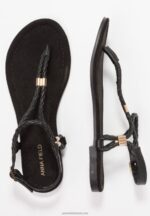 Z62T1500 Women Anna Field T-Bar Sandals Black - Image 4