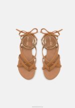 Z62T1501 Women Anna Field T-Bar Sandals Cognac - Image 6