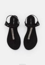Z62T1504 Women Anna Field T-Bar Sandals Black - Image 6