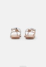 Z62T1507 Women Anna Field T-Bar Sandals Silver - Image 3