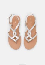 Z62T1507 Women Anna Field T-Bar Sandals Silver - Image 5