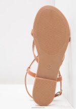 Z62T1508 Women Anna Field T-Bar Sandals Cognac - Image 6