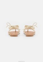 Z62T1509 Women Anna Field T-Bar Sandals Gold - Image 4