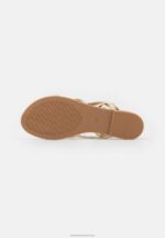 Z62T1509 Women Anna Field T-Bar Sandals Gold - Image 5