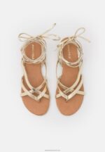 Z62T1509 Women Anna Field T-Bar Sandals Gold - Image 6