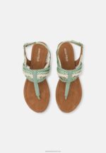 Z62T1514 Women Anna Field T-Bar Sandals Mint - Image 6