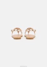 Z62T1517 Women Anna Field T-Bar Sandals Gold - Image 4