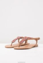 Z62T1519 Women Anna Field T-Bar Sandals Brown - Image 4