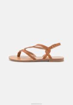 Z62T1527 Women Anna Field T-Bar Sandals Cognac - Image 2