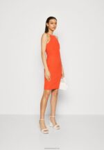 Z62T152 Women Anna Field Jersey Dress Red - Image 2