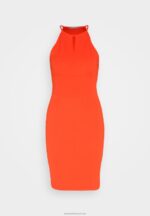Z62T152 Women Anna Field Jersey Dress Red - Image 5