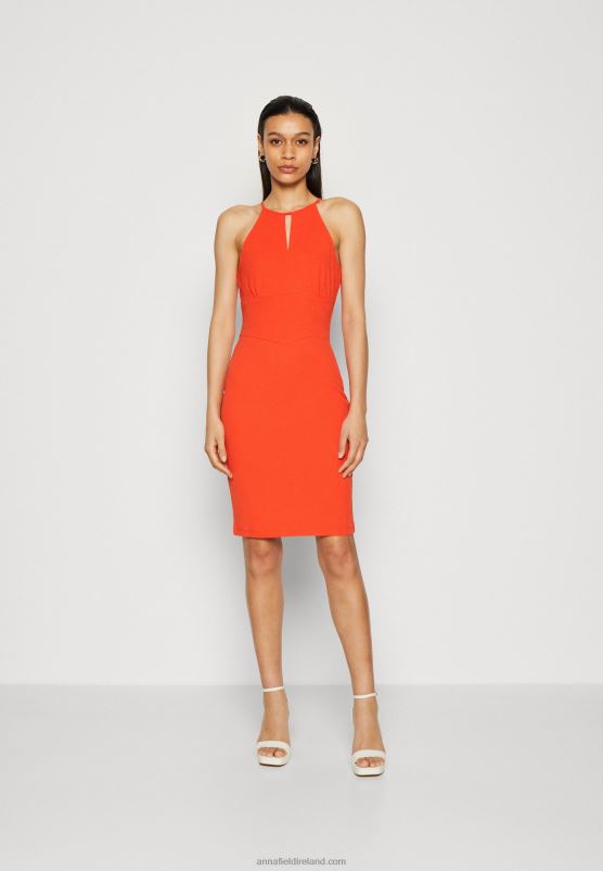 z62t152_women_anna_field_jersey_dress_red.jpg Z62T152 Women Anna Field Jersey Dress Red - Image 1