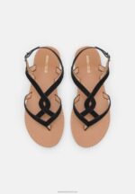 Z62T1531 Women Anna Field T-Bar Sandals Black - Image 6