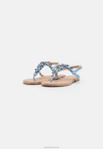 Z62T1533 Women Anna Field T-Bar Sandals Light Blue - Image 3