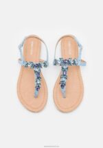 Z62T1533 Women Anna Field T-Bar Sandals Light Blue - Image 6