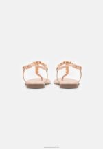 Z62T1534 Women Anna Field T-Bar Sandals Rose Gold - Image 3