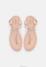 Z62T1534 Women Anna Field T-Bar Sandals Rose Gold - Image 5