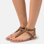 Z62T1537 Women Anna Field T-Bar Sandals Cognac