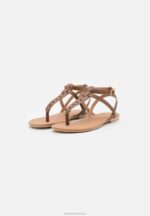 Z62T1537 Women Anna Field T-Bar Sandals Cognac - Image 3
