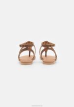 Z62T1537 Women Anna Field T-Bar Sandals Cognac - Image 4