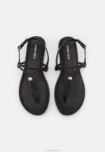 Z62T1538 Women Anna Field T-Bar Sandals Black - Image 6