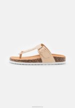 Z62T1539 Women Anna Field T-Bar Sandals Beige - Image 2