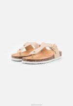 Z62T1539 Women Anna Field T-Bar Sandals Beige - Image 3