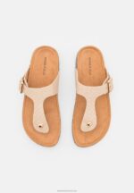 Z62T1539 Women Anna Field T-Bar Sandals Beige - Image 6