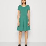 Z62T153 Women Anna Field Jersey Dress Dark Green