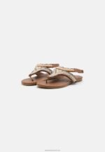 Z62T1540 Women Anna Field T-Bar Sandals Beige - Image 3