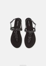 Z62T1541 Women Anna Field T-Bar Sandals Black - Image 6